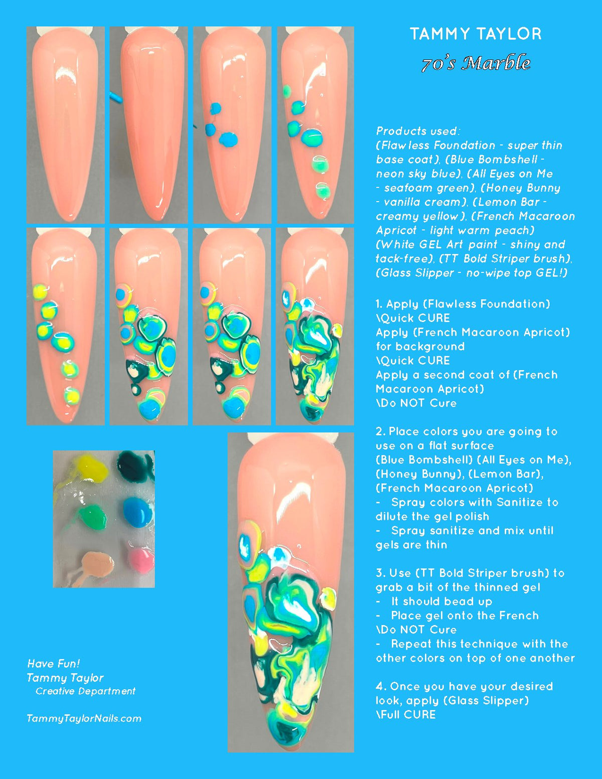 70's Marble Step by Step Bundle