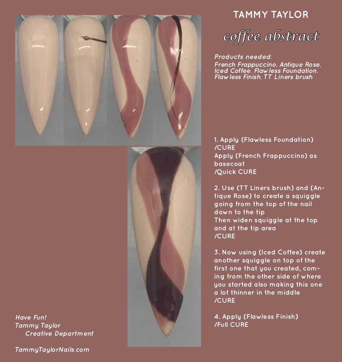 Coffee Abstract Step By Step Bundle | Tammy Taylor Nails