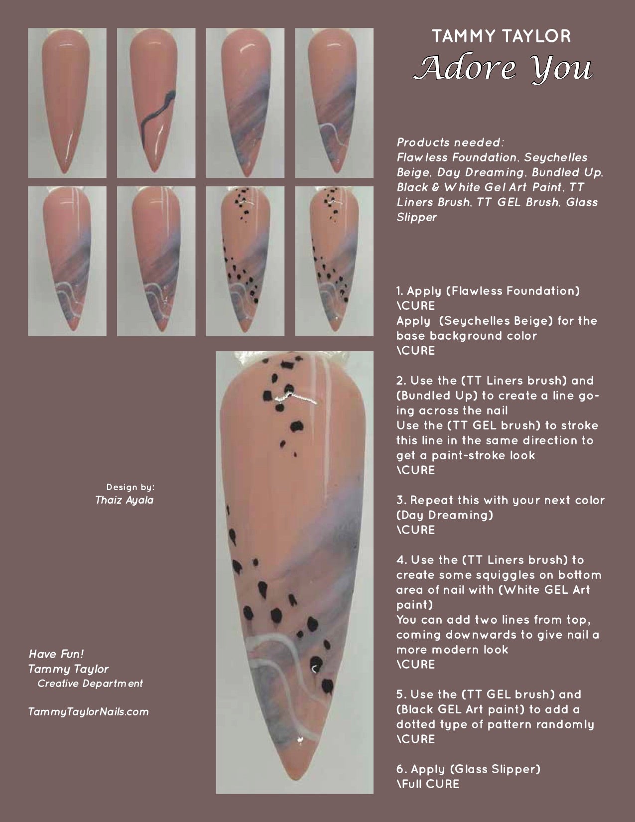 Tammy Taylor Nails Adore You Step by Step Bundle