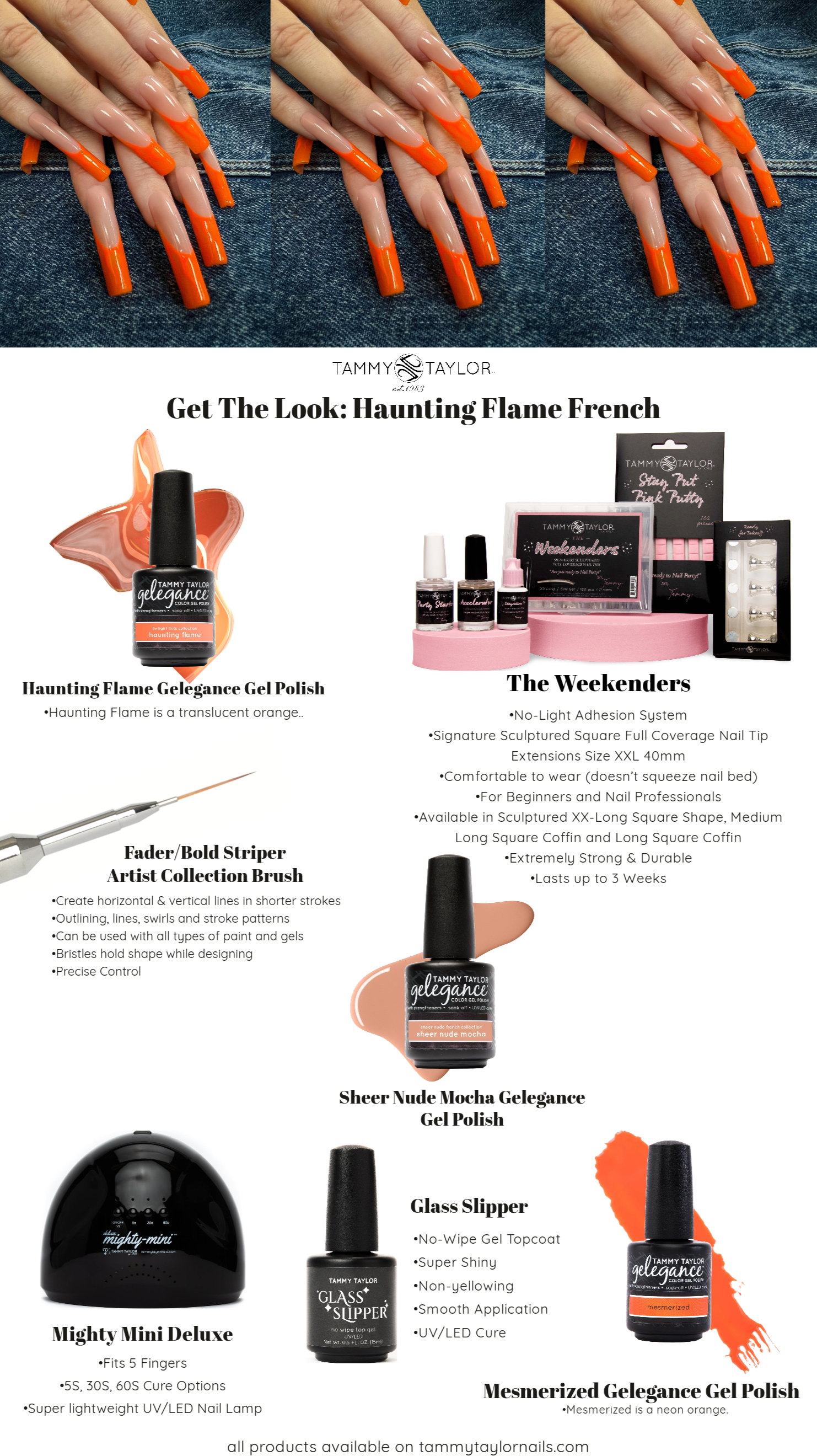 Tammy Taylor | Haunting Flame French Nail Bundle | bundle