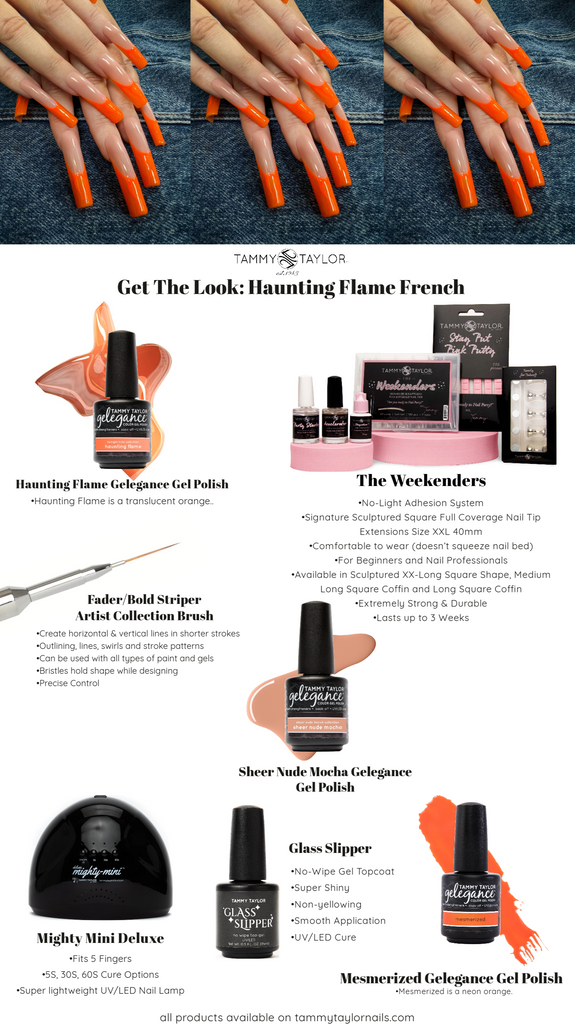 Haunting Flame French Nail Bundle