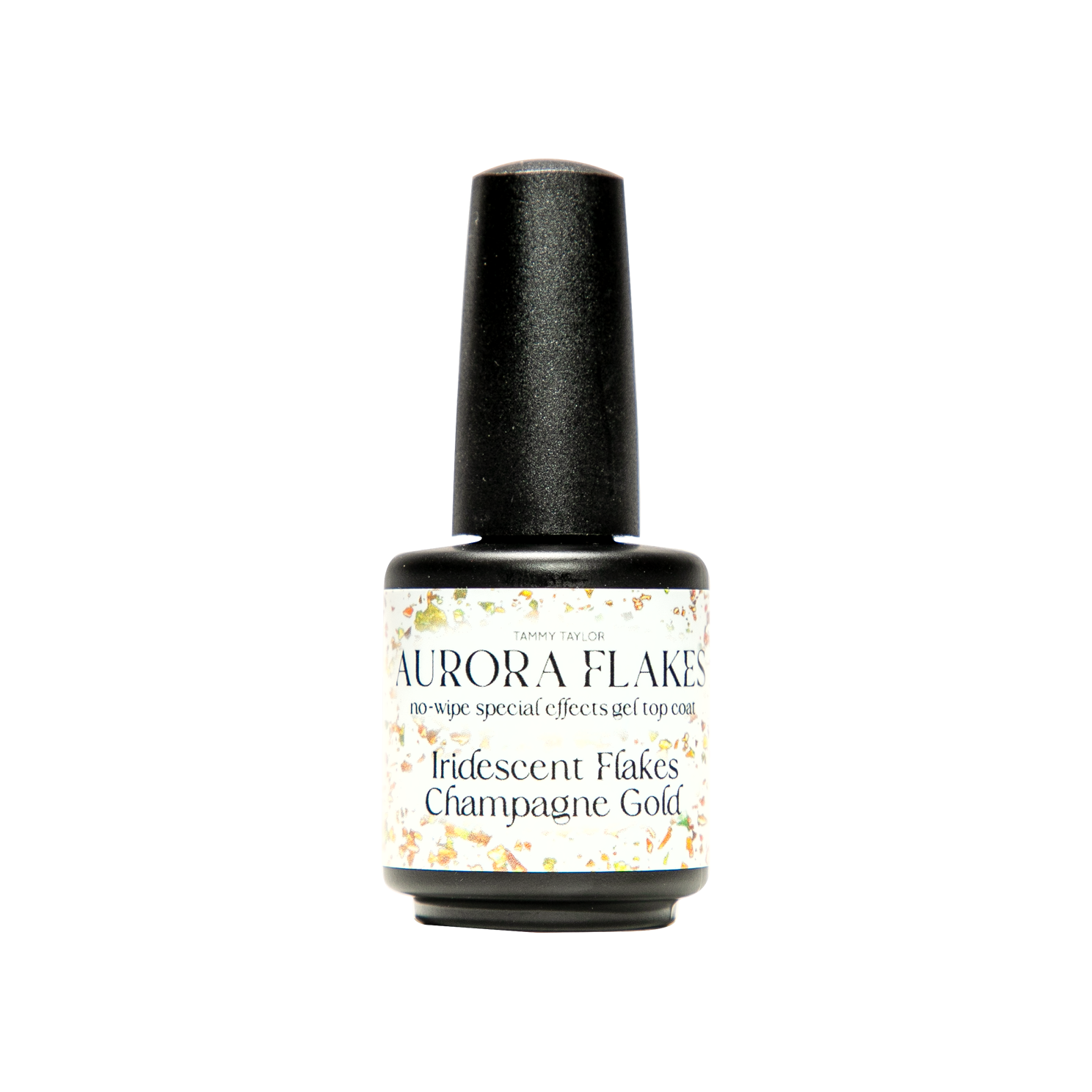 Iridescent Flakes Champagne Gold Top Coat