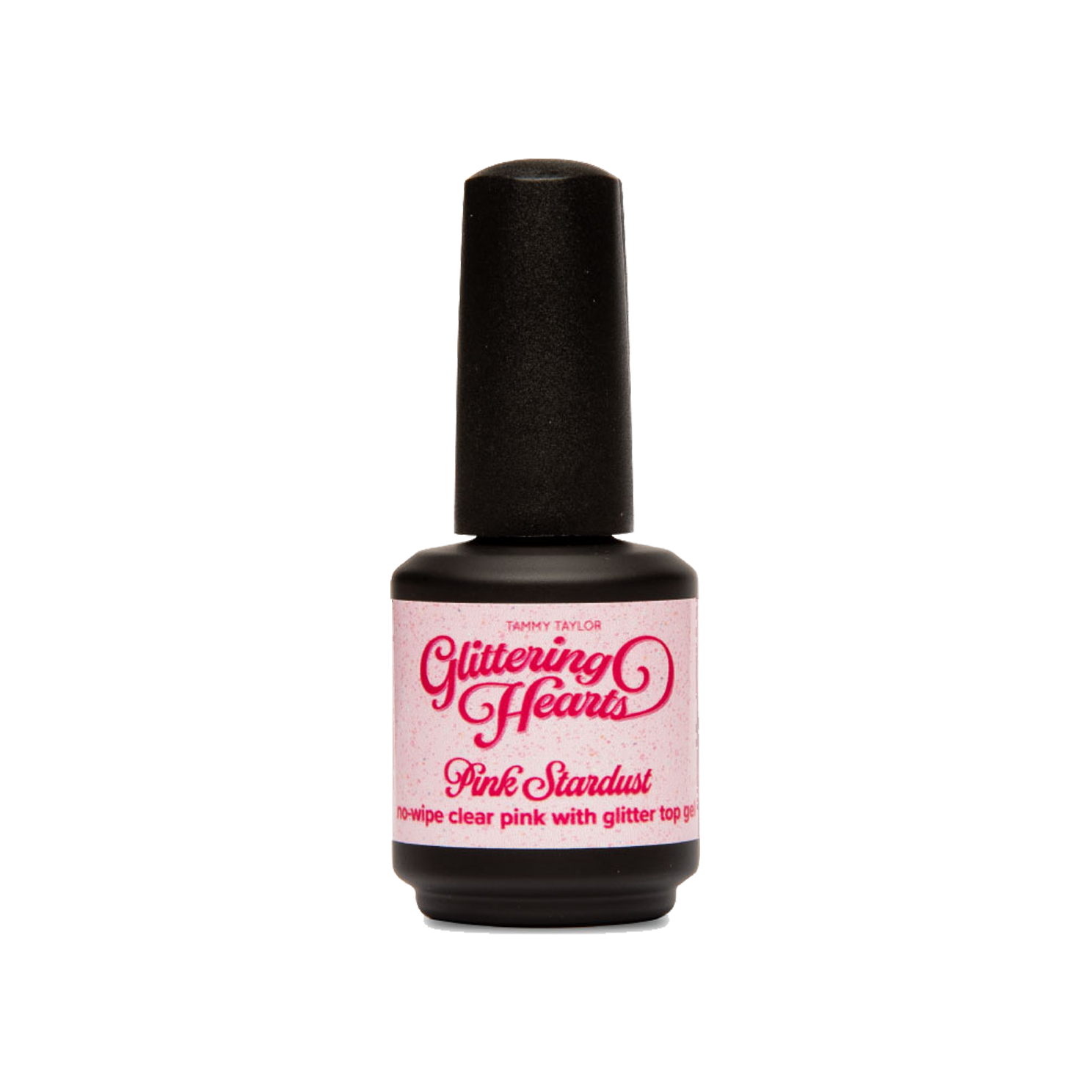 Pink Stardust Glitter No-Wipe Top Gel