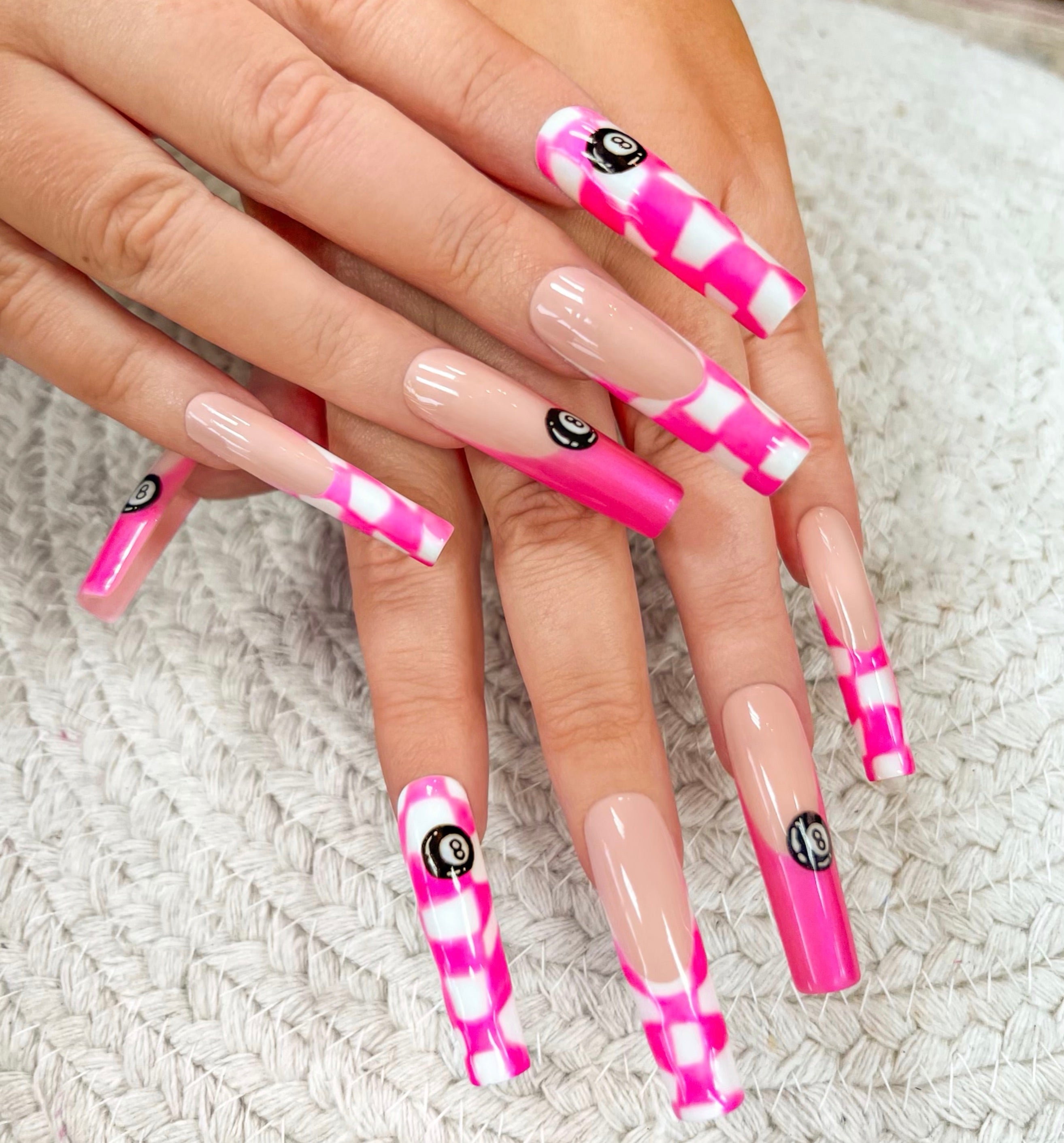 Tammy Taylor TTN Neon Checkered French Nail Bundle