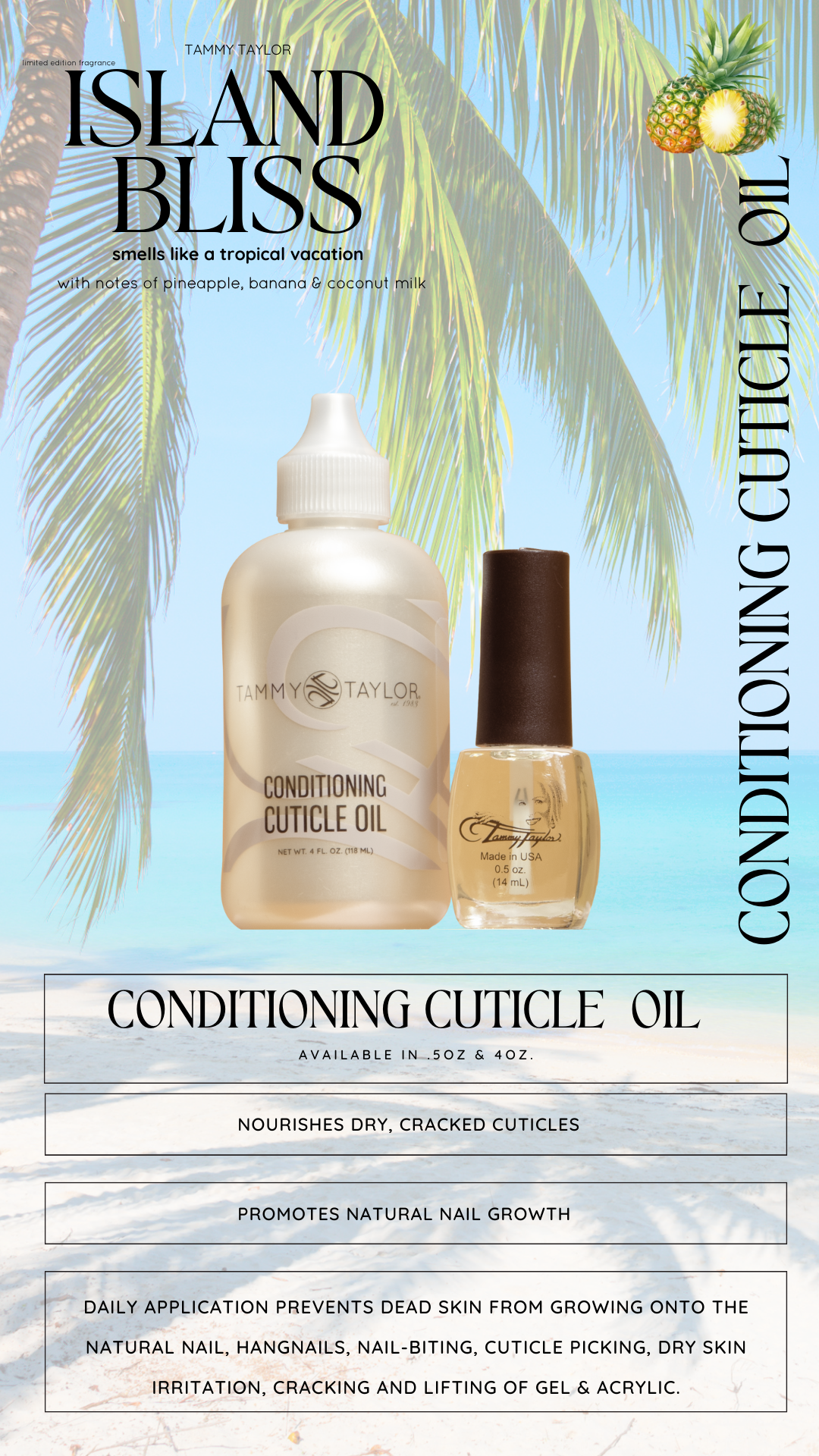 Tammy Taylor TTN Island Bliss Cuticle Oil