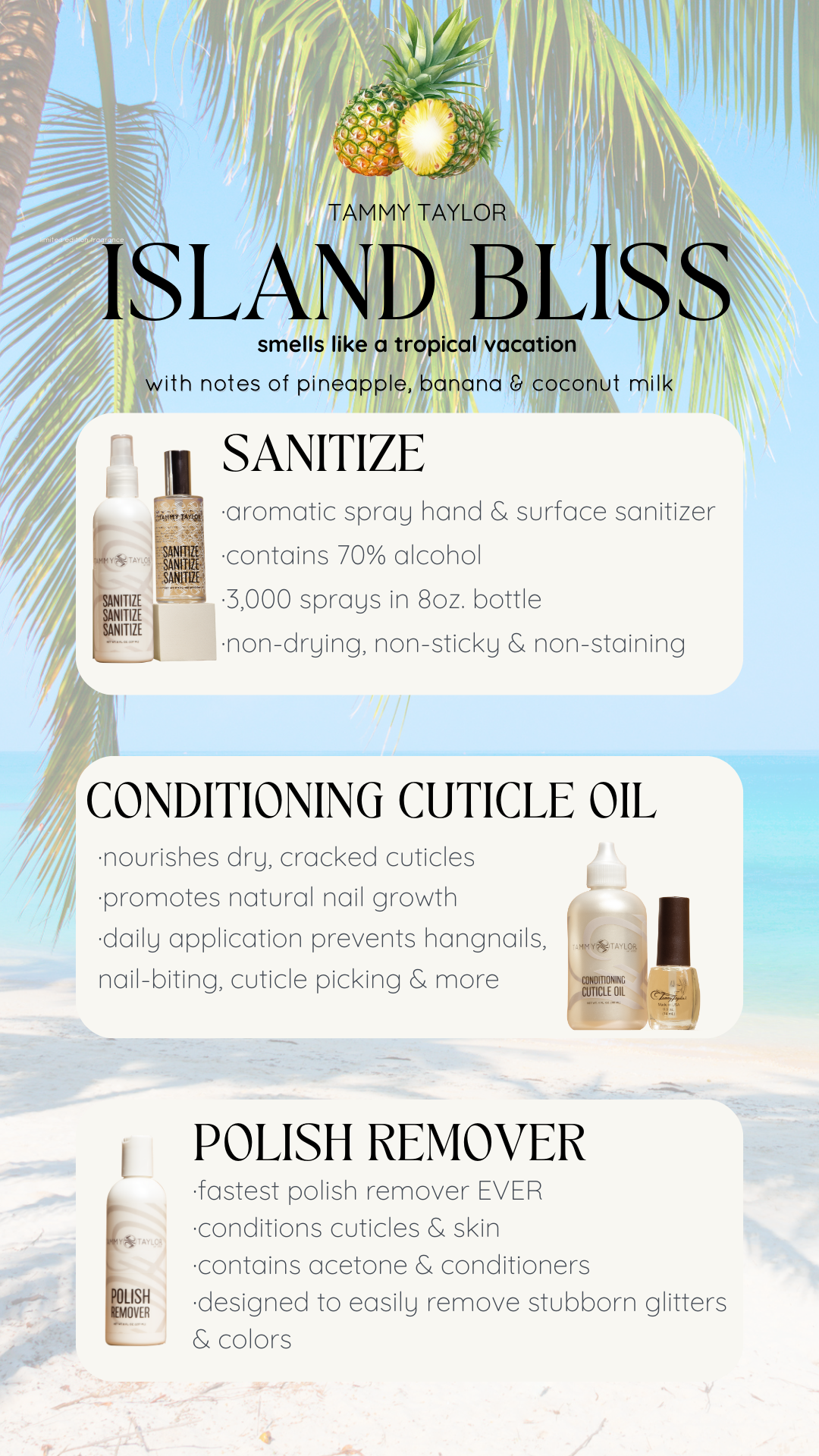 Tammy Taylor | Island Bliss Sanitize | Sanitize