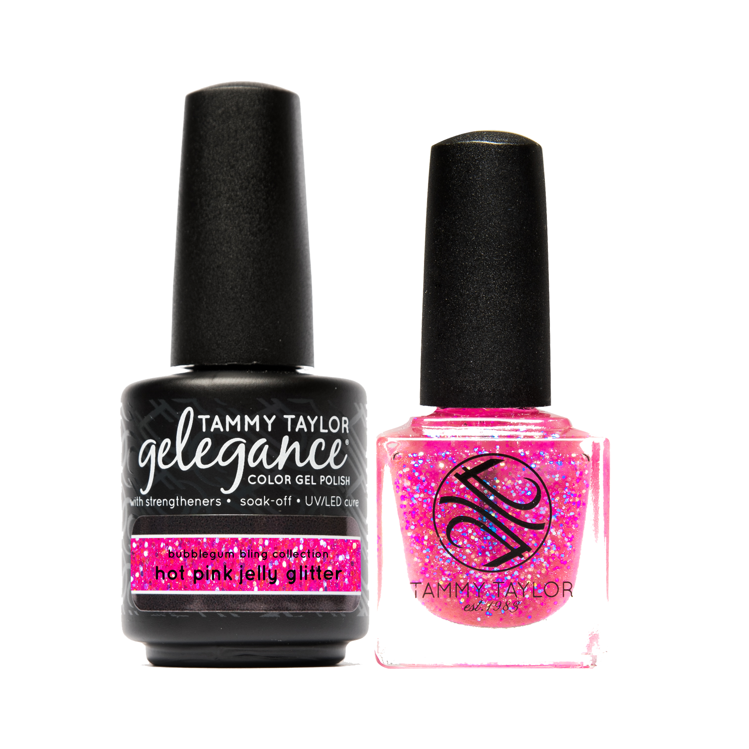 Tammy Taylor TTN Hot Pink Jelly Glitter Soulmates