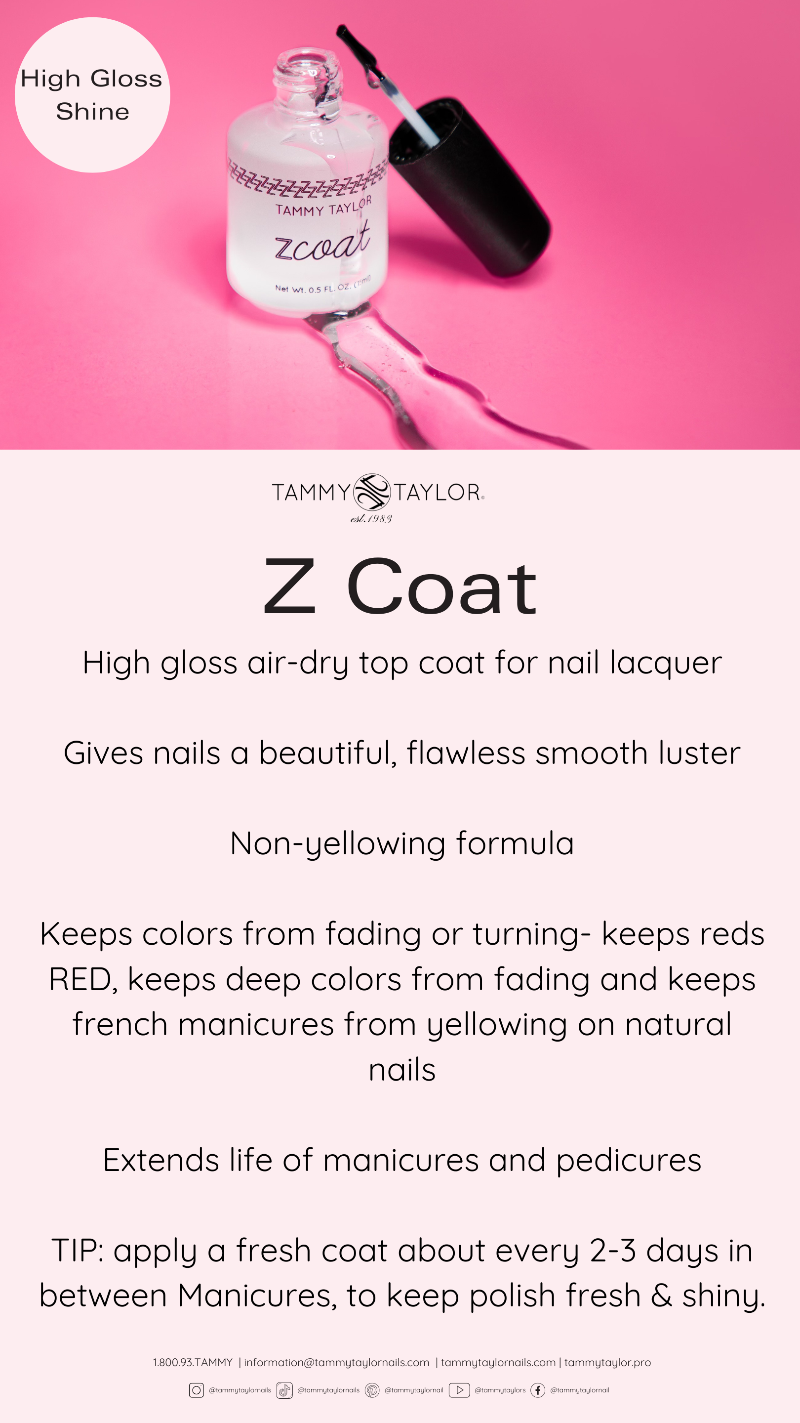 Tammy Taylor | Z Coat | Top & Base Coats