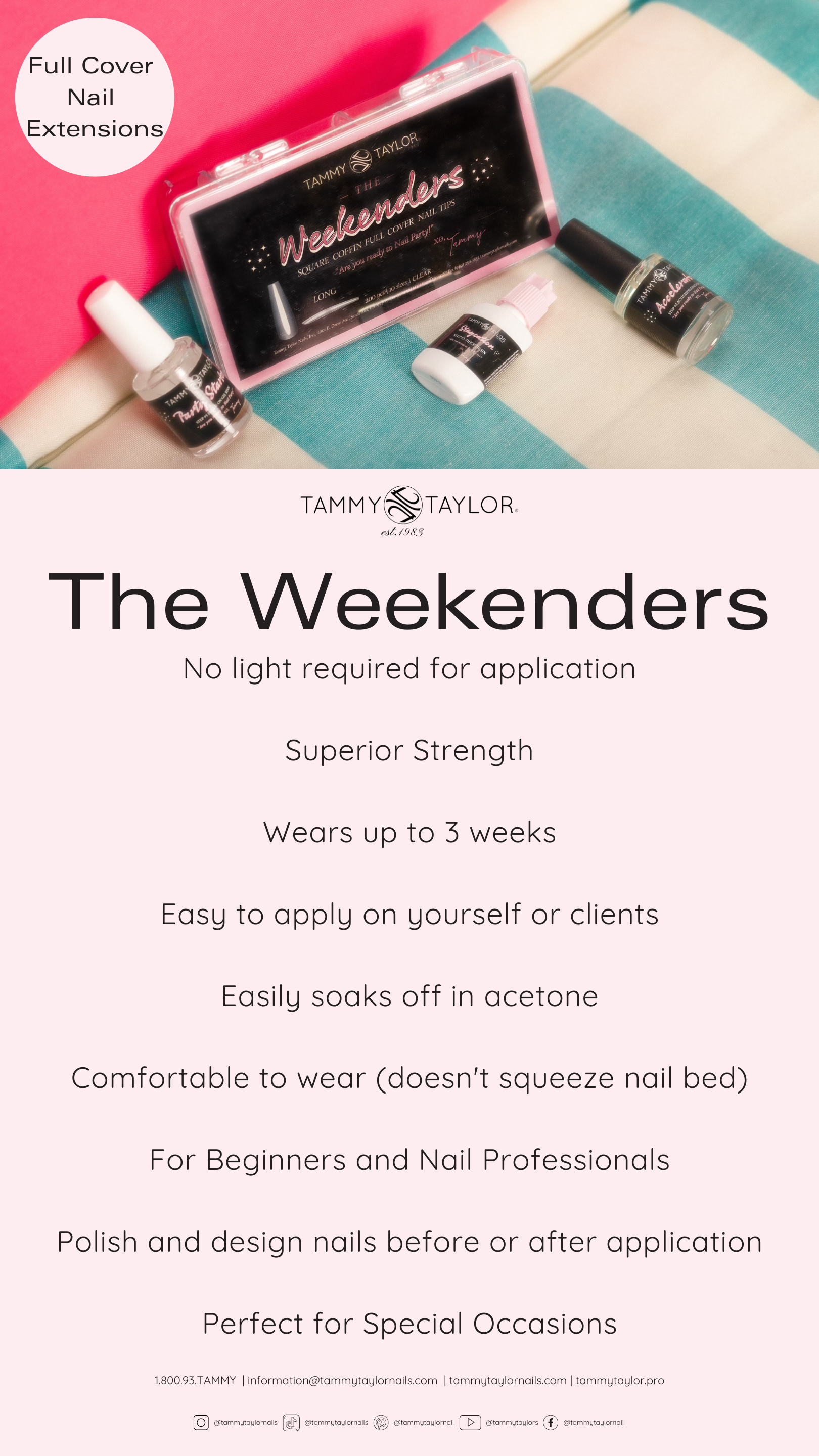 Tammy Taylor | The Weekenders Nail Tip Extensions | Kits