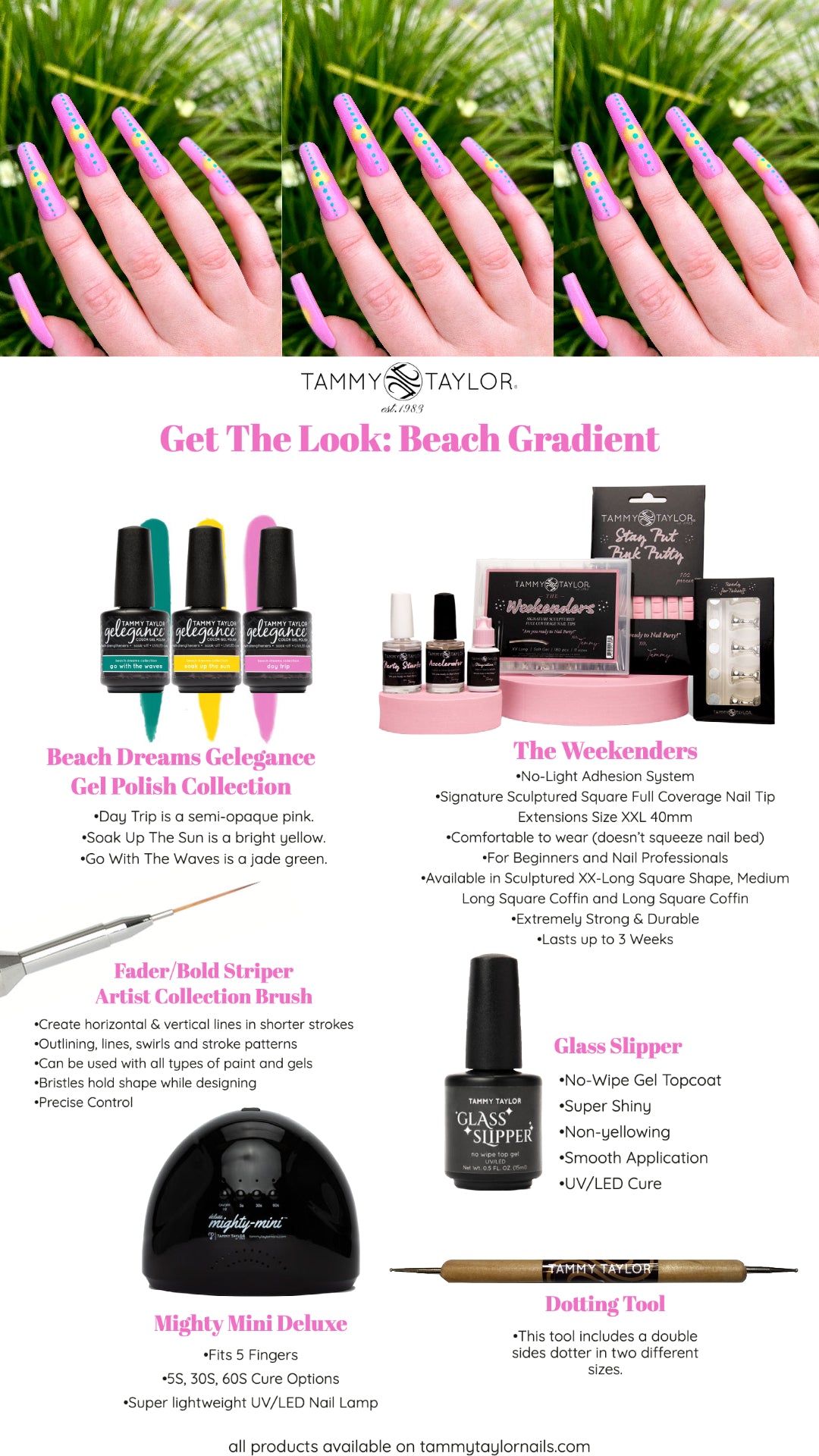 Tammy Taylor | Beach Gradient Nail Bundle | bundle