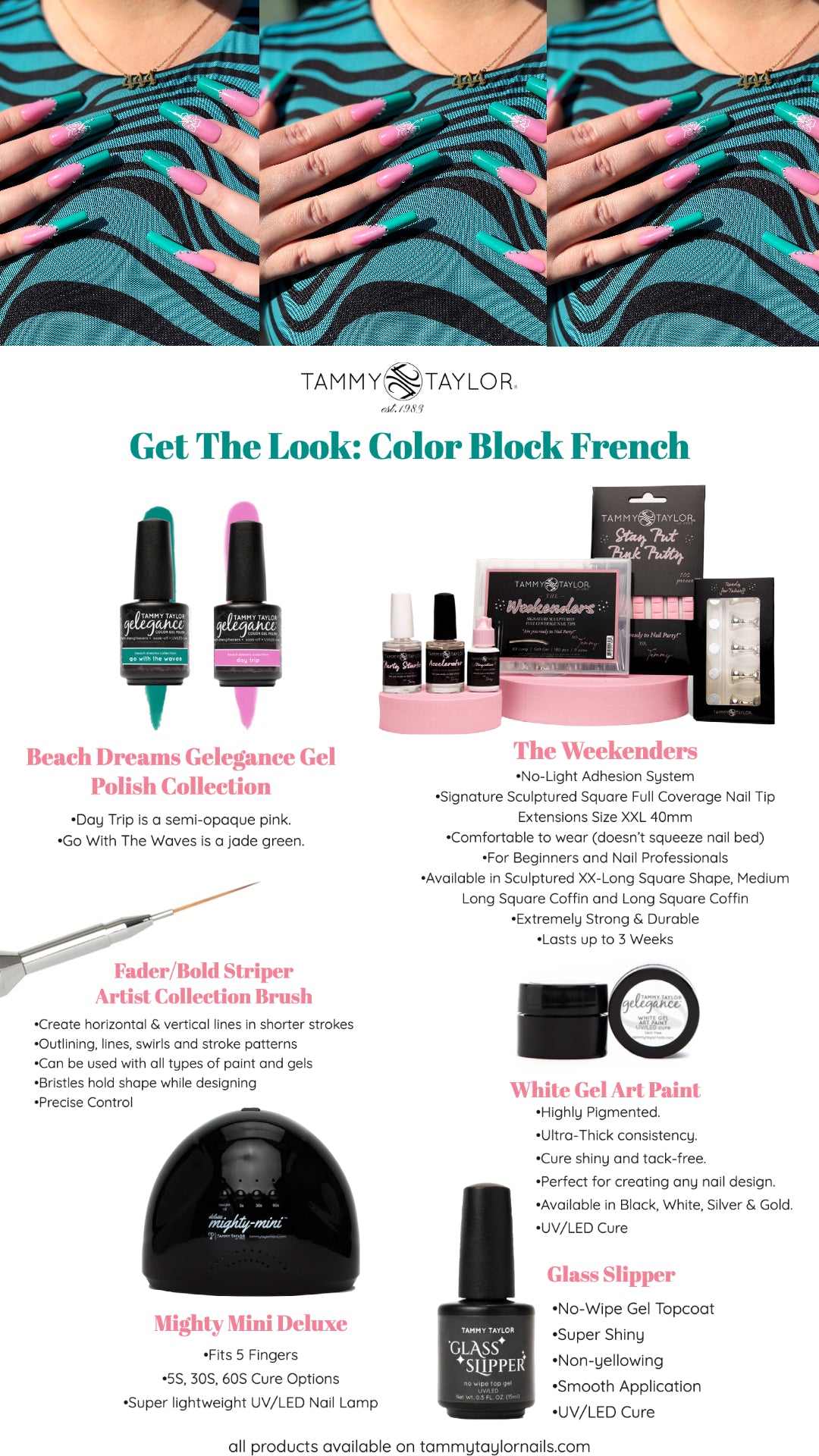 Tammy Taylor | Color Block French Nail Bundle | bundle