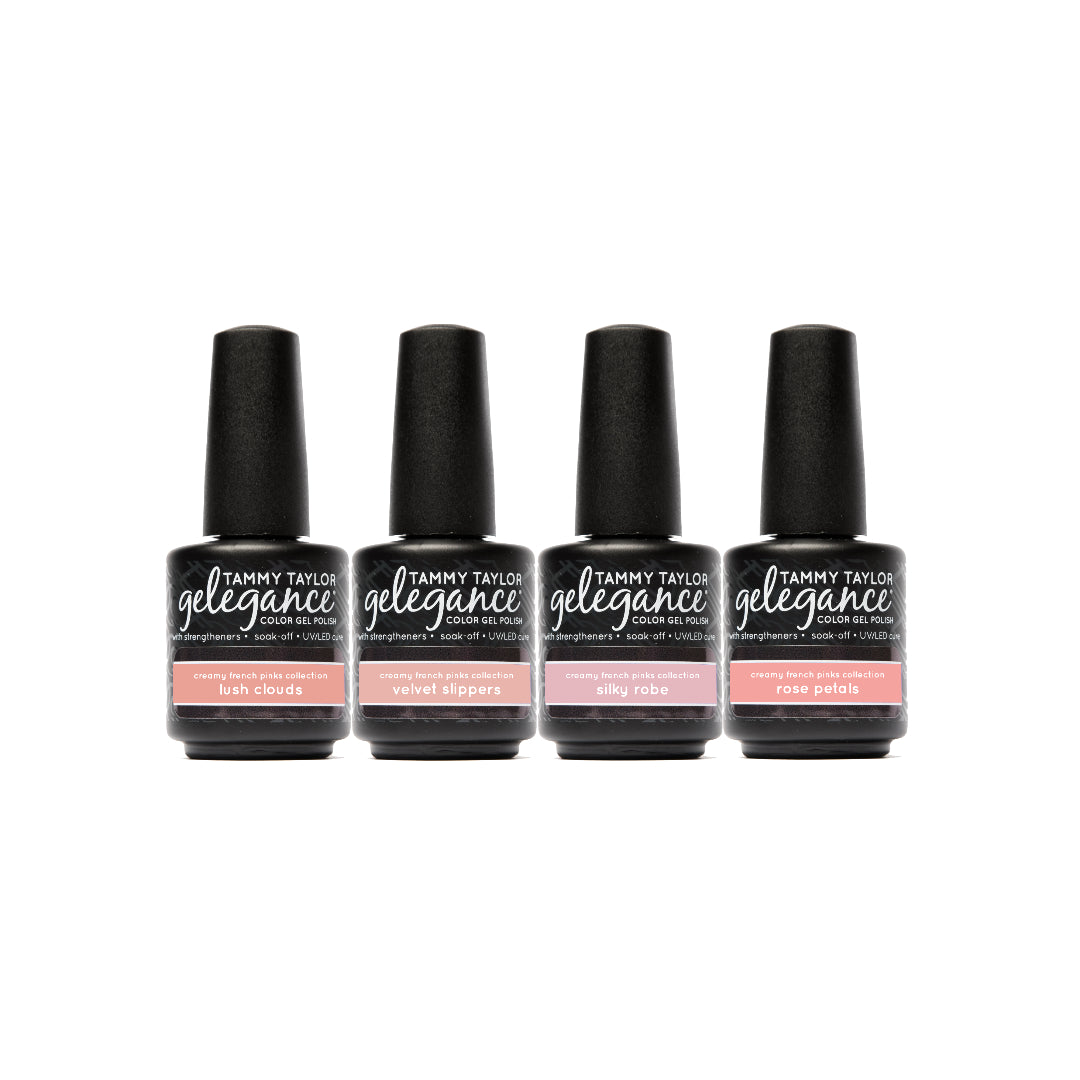 Creamy French Pinks Gelegance Gel Polish Bundle