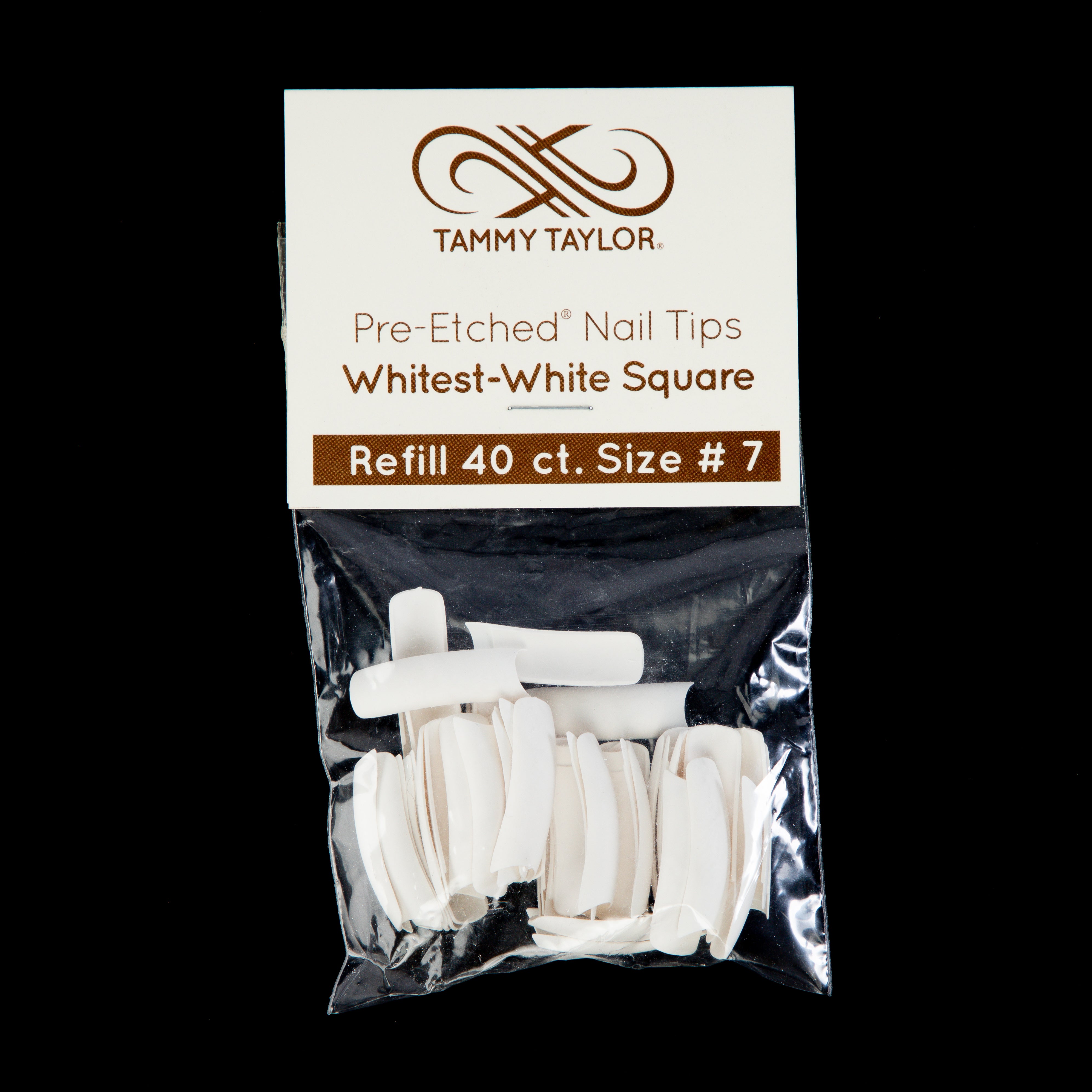(Pre-Etched) Whitest White Square Tips *Refill Package*