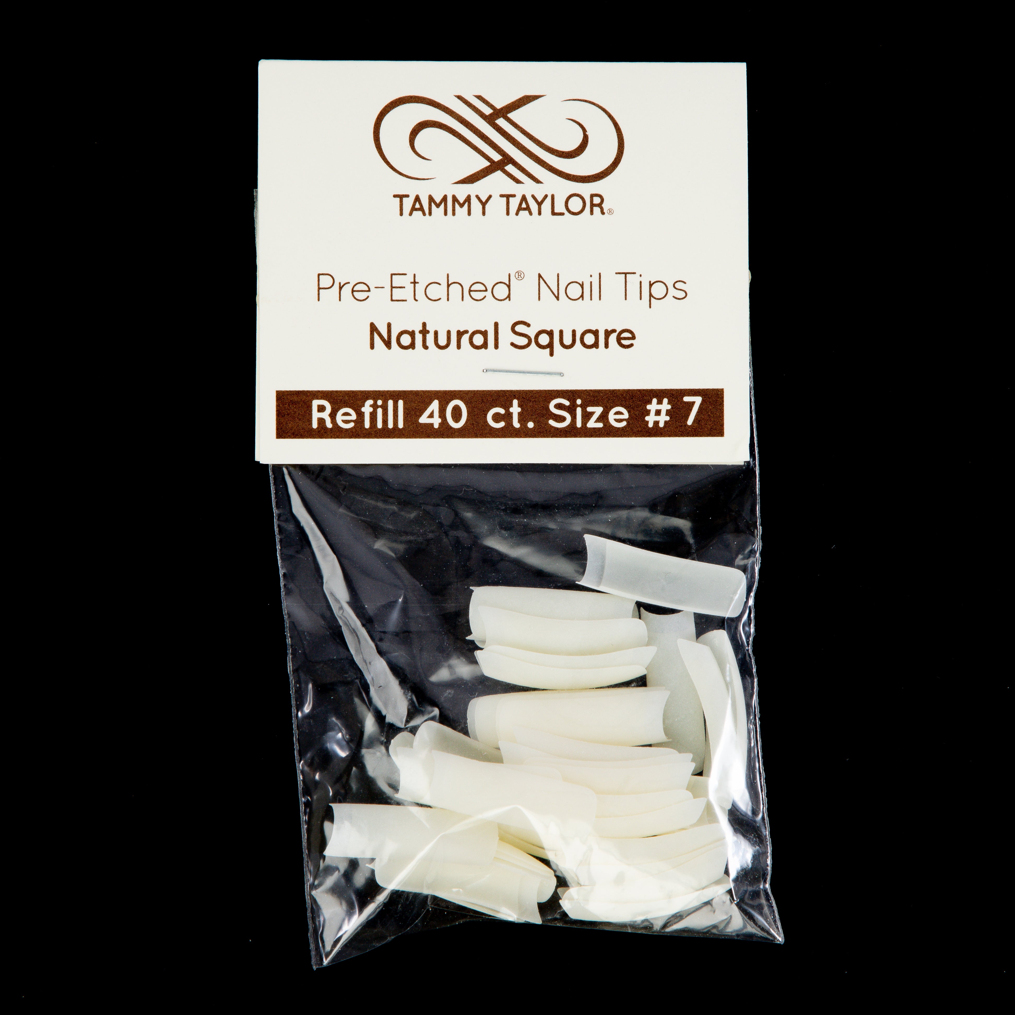 (Pre-Etched) Natural Square Tips *Refill Package*
