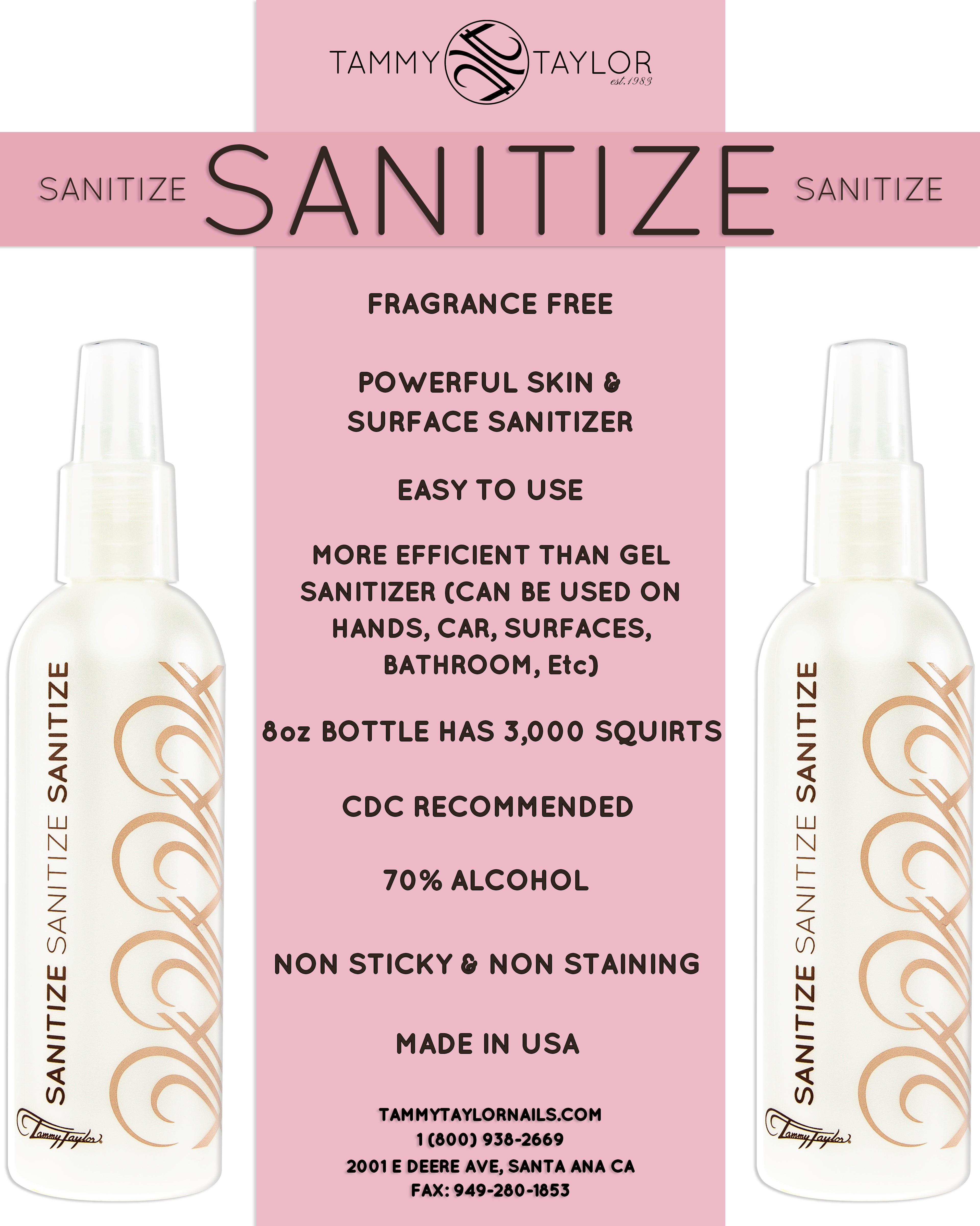 Tammy Taylor | Fragrance-Free Sanitize | Sanitize