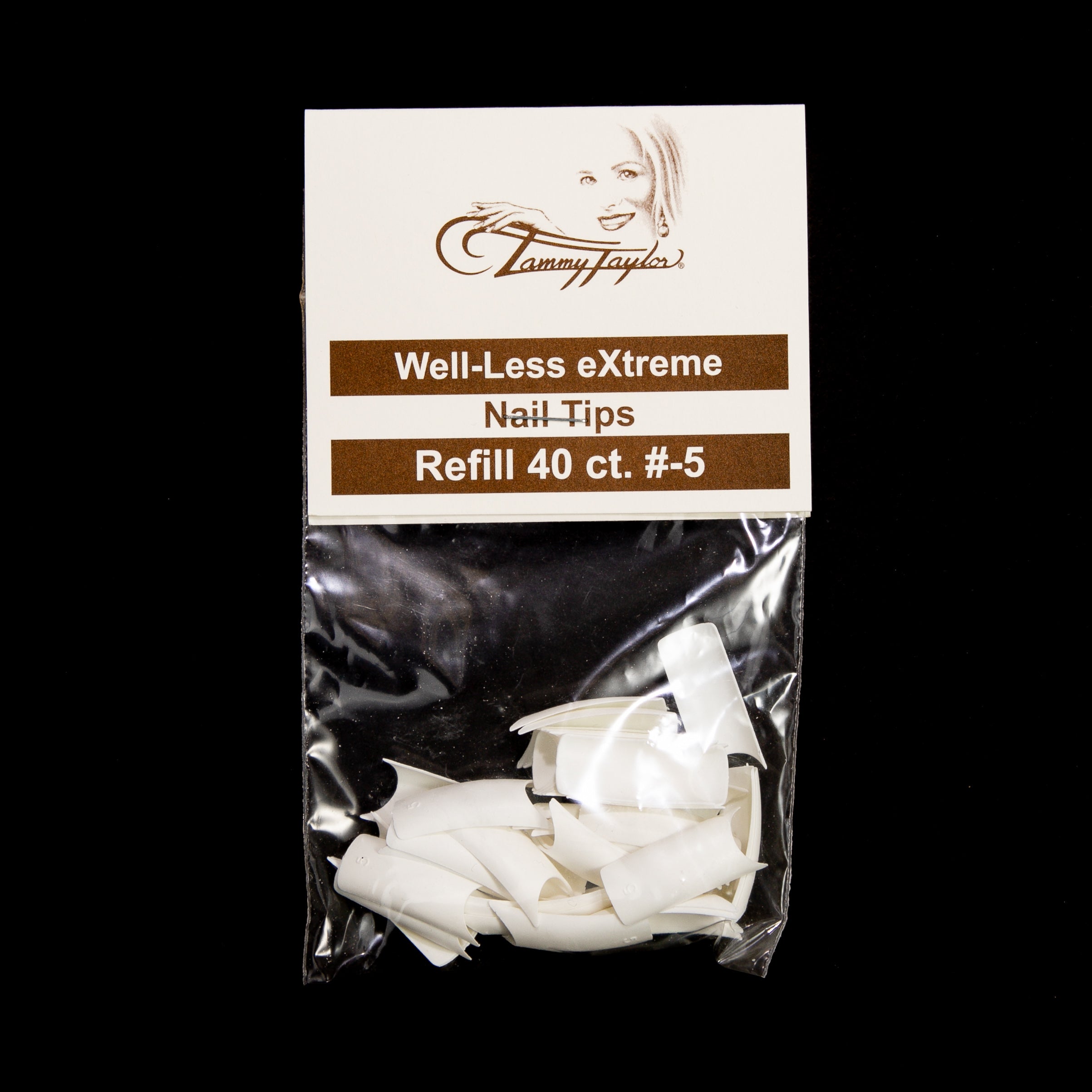 Tammy Taylor | (Pre-Etched) Whitest White Well-Less Nail Tips *Refill Package* | Nail Tips