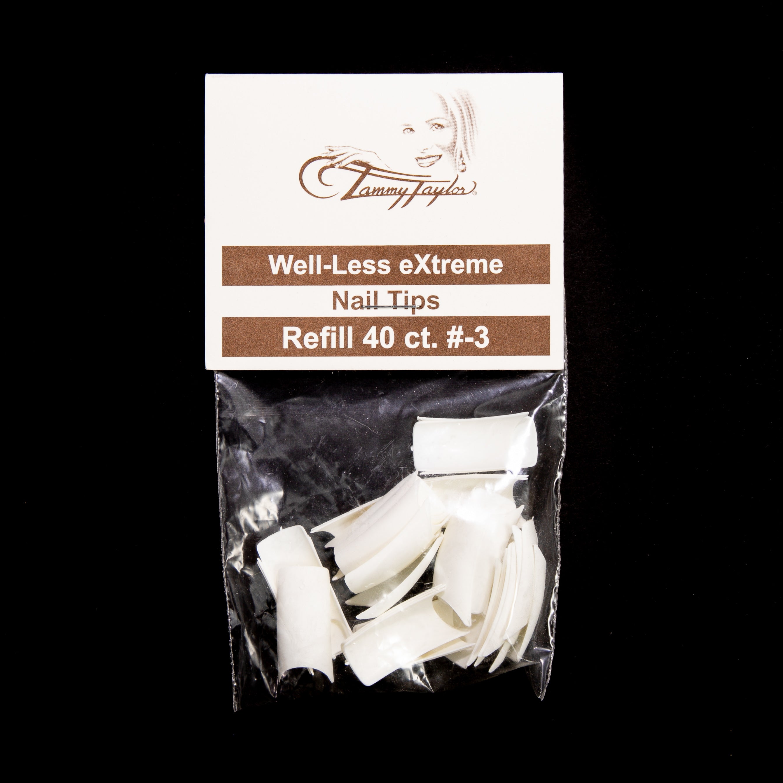 Tammy Taylor | (Pre-Etched) Whitest White Well-Less Nail Tips *Refill Package* | Nail Tips