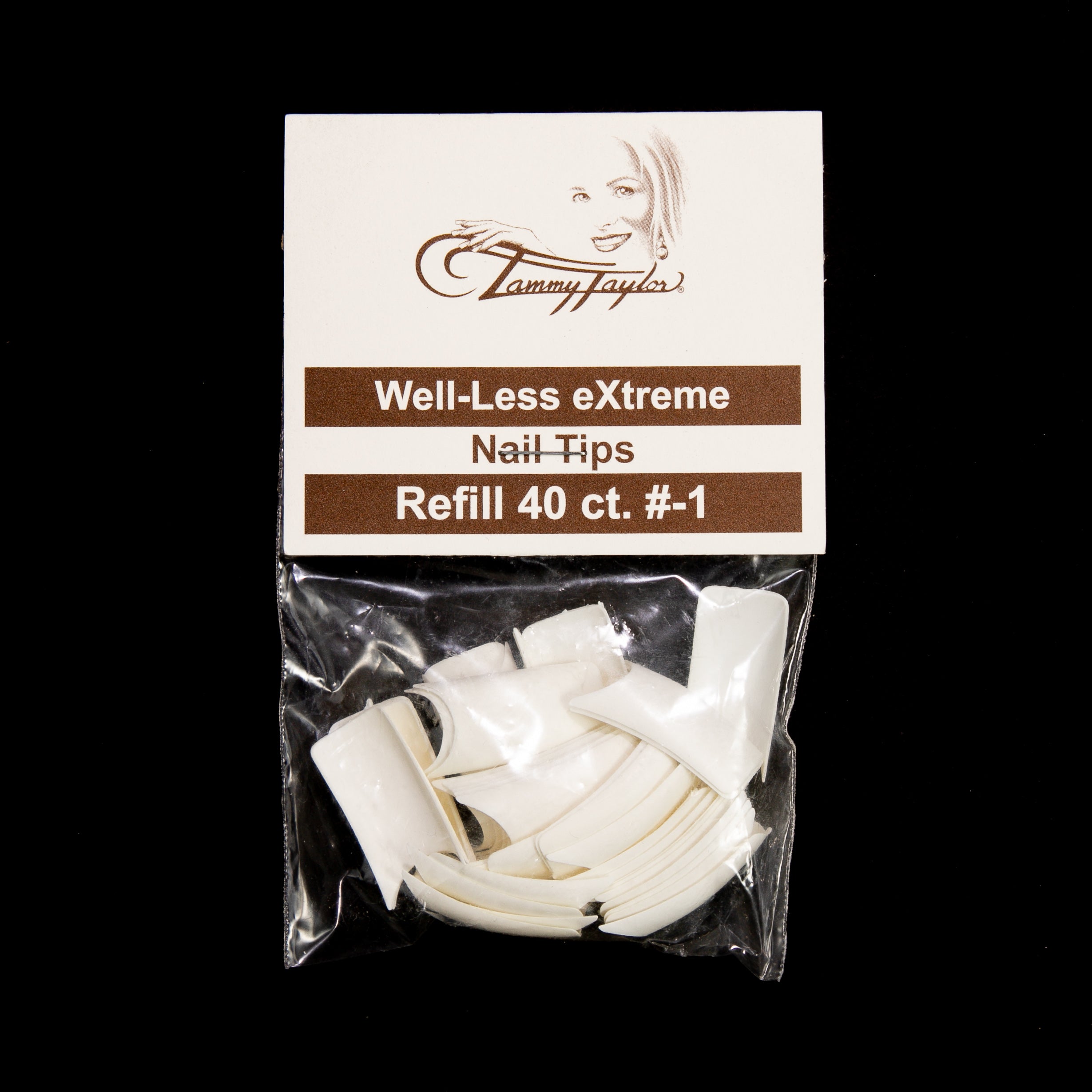 Tammy Taylor | (Pre-Etched) Whitest White Well-Less Nail Tips *Refill Package* | Nail Tips