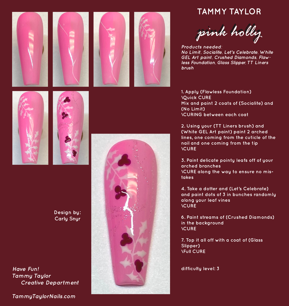 Pink Holly Step By Step Bundle