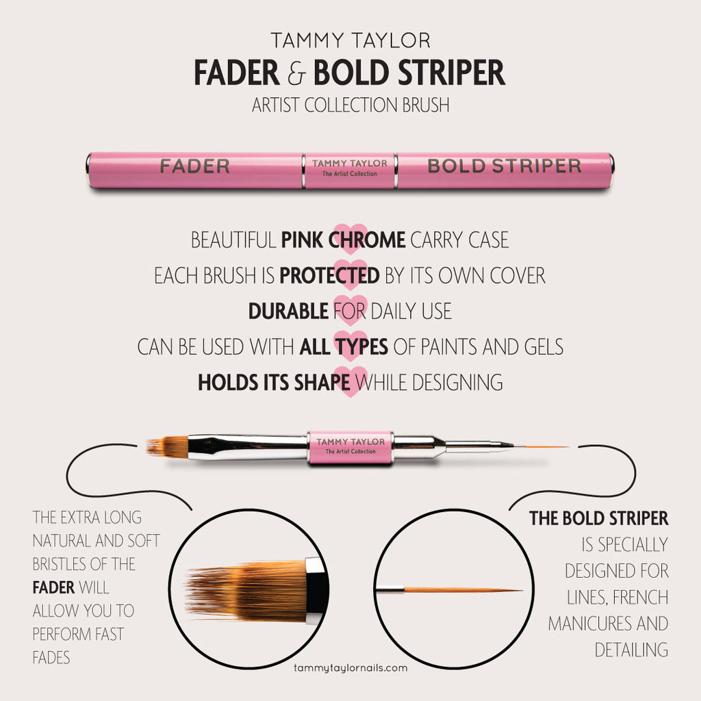 Fader & Bolder Striper Artist Collection Brush