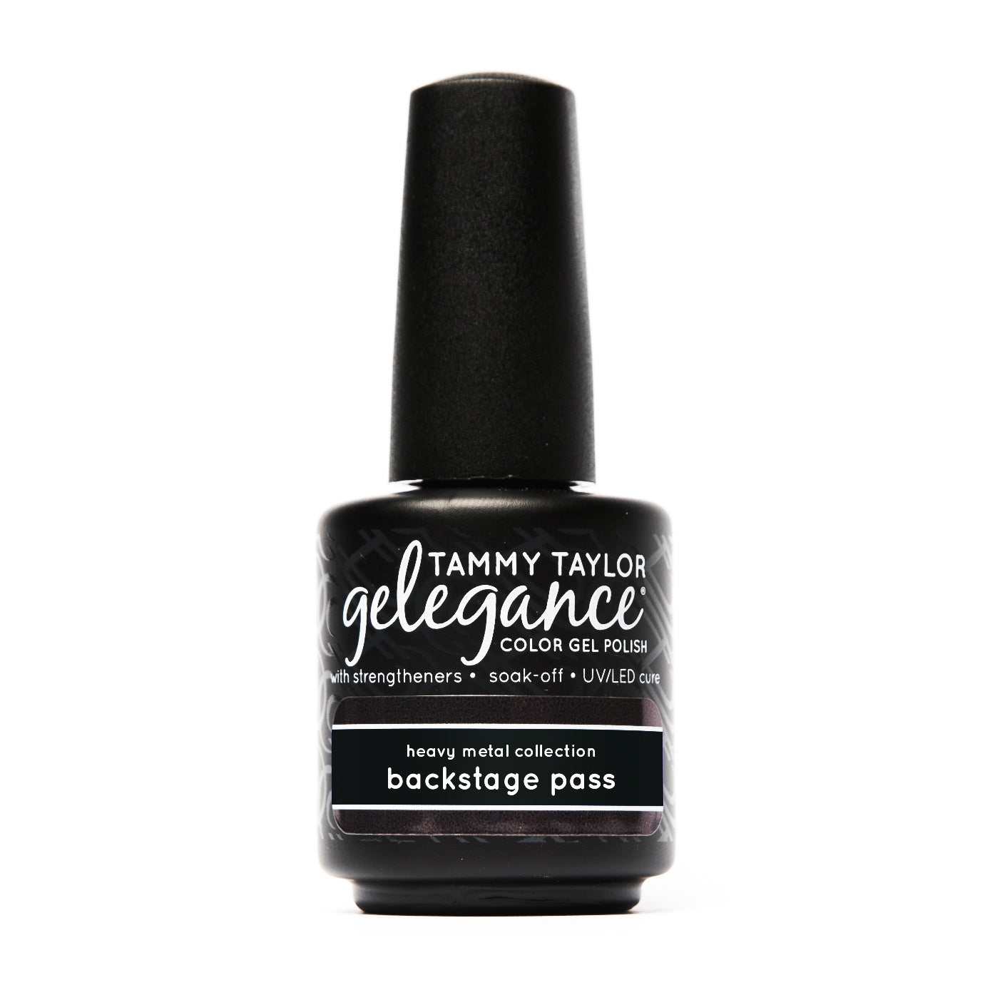 gel polish, tammy taylor, tammy taylor nails, gelegance, no wrinkle, no shrink, backstage pass, charcoal, black